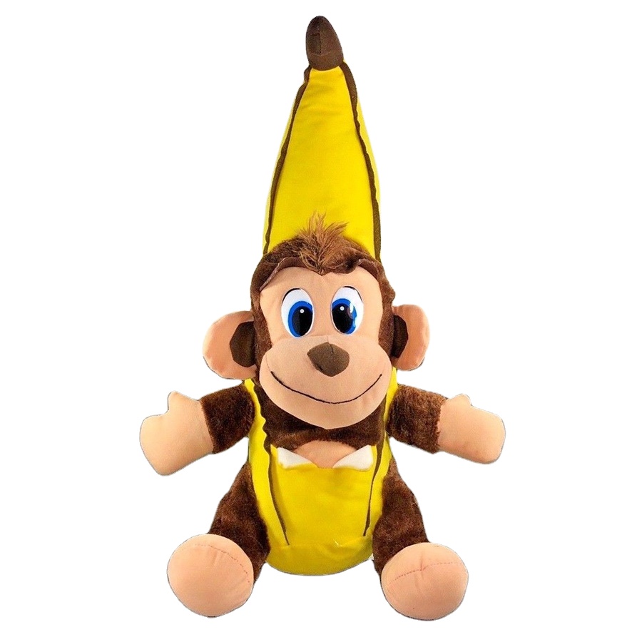 D798 jouet en peluche géant mignon singe banane grand Animal jouet en peluche singe avec banane