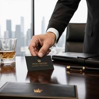 Cartes de visite de luxe personnalisées, dorure à chaud, logo en relief ou en creux, papier épais de qualité supérieure, vente en gros, plusieurs designs