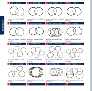 Segments de piston pour Yamaha, Suzuki, <span class=keywords><strong>Honda</strong></span>, Mercury, Tohatsu, Johnson, Parsun et compatibles. Demandez-moi un modèle détaillé pour le prix. - Product Image 3