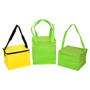 Wholesale Green Food Lunch Delivery Bag Large Insulated Tote Bag Thermal Lunch Cooler Bag With Logo