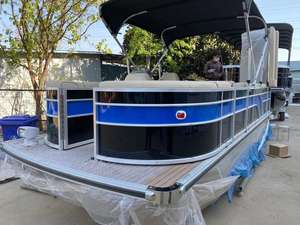 Meilleurs bateaux pontons de pêche modèles réduits de bateaux motorisés grand ponton de plaisance en aluminium <span class=keywords><strong>bateau</strong></span> de fête en aluminium avec moteur électrique - Product Image 6