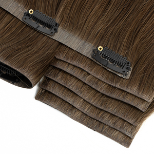 Extensiones de Cabello con <span class=keywords><strong>Clip</strong></span> Invisibles de Doble Trama, Cabello Brasileño Virgen con Cutícula Alineada, <span class=keywords><strong>Clip</strong></span> Invisible - Product Image 5