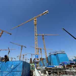 Grue à tour à tête plate DAHAN QTZ500(8530) avec garantie d'un an, haute qualité, capacité de 25 tonnes, hauteur maximale de 350 m, moment de 500 t.m et moteur - Product Image 6