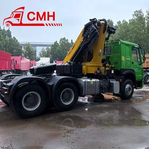 Sinotruk HOWO 6x4รถบรรทุกหัวรถเครน30ตันระบบถังน้ำมันเชื้อเพลิงแบบคู่รถเครนที่มีประสิทธิภาพ - Product Image 4