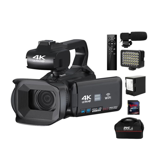 Wholesale 2025 Hot Sale 64MP 4K HD Digital Camera 18X Zoom WIFI with SD Card for Photo Video and Vlog Shooting