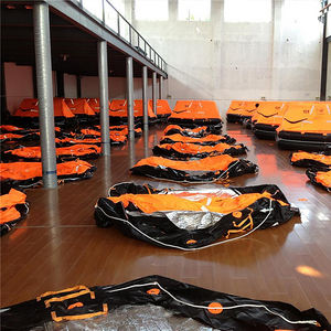 قارب نجاة قابل للنفخ من المطاط البرتقالي بسعة 4 أو 6 أو 8 أو 10 أو 12 شخصًا وفقًا لمعيار ISO9650 - Product Image 6