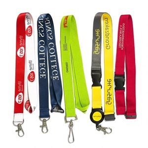 High Quality Eco-friendly Custom Printed <b>Polyester</b> <b>Lanyard</b> Offset Printing Free Artwork Personalized Badge ID Holder Hook - Product Image 1