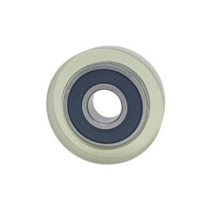 6000 roulement enduit roue de guidage de roue en caoutchouc souple rouleau d'avion plat poulie en polyuréthane PU poulie mécanique silencieuse 10*34*11mm - Product Image 6
