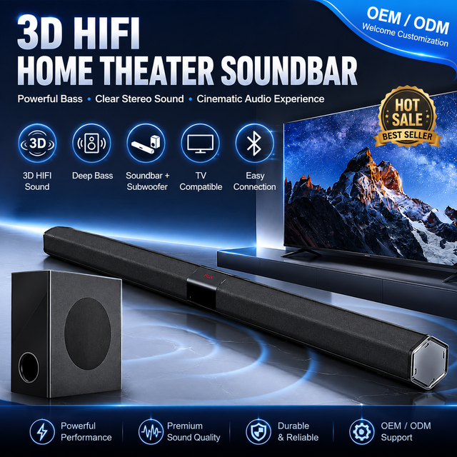 Home Theater System Multimedia Speaker Soundbar Super Bass Sound Surround for TV Sound Bar