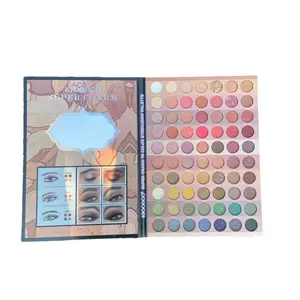 Faible quantité minimale de commande Private Label 70 Couleur Ombre À Paupières Palette Pressé Paillettes Maquillage pour Femmes Beauté