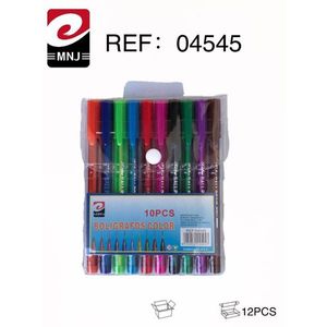 Mnj Colored Ballpoint Pens 10Pcs Assorted Colors For Writing And Drawing - Product Image 3