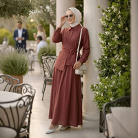 Ensemble musulman pour femme Yibaoli Factory Supply M382, jupe ample, style turc, tenue islamique modeste