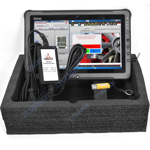 F110 Tablet Diagnostic Tool for DEUTZ SerDia 4.0 for Deutz DECOM Controller Diagnostic Tool Level6 Dongle Programming Scanner
