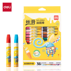 Deli Oil Pastels 36 Colors Silky Smooth For Children Art Drawing - Product Image 1
