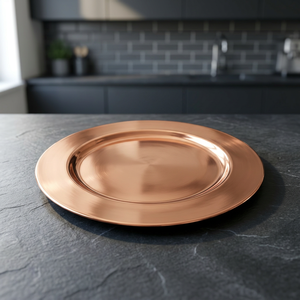 Solid <b>Copper</b> Charger Plate - Product Image 2