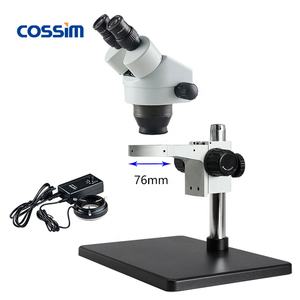 工場供給7〜45X連続ズームインズームアウト光学電話顕微鏡ステレオ顕微鏡産業用カメラ付きジュエリー用 - Product Image 4