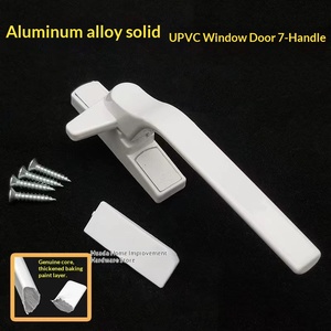 Poignée de <span class=keywords><strong>porte</strong></span> et de fenêtre en alliage d'aluminium épaissi, style ancien, moderne et simple, avec boucle de verrouillage et design en sept caractères - Product Image 1