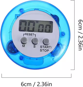 Grosir jam Alarm listrik Mini bentuk bulat, <span class=keywords><strong>Timer</strong></span> dapur untuk memasak tampilan LED penghitung mundur jam Alarm <span class=keywords><strong>Timer</strong></span> Digital - Product Image 2