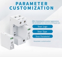 Parafoudre 600VDC SPD T2 40kA 2P PBT pour panneaux solaires, dispositif de protection contre la foudre certifié CE, norme IEC pour systèmes électriques