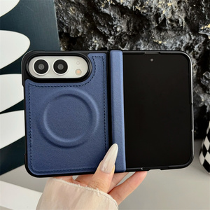 เคสโทรศัพท์มือถือแบบพับได้แม่เหล็กหนังกันกระแทก รุ่น 2026 สำหรับ iPhone 18 Fold ultra ลายเส้นฝ้า แม่เหล็กปิดหน้าจอ ฝาหลัง PC - Product Image 3