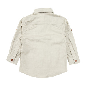 High Quality <strong>Boys</strong> <strong>Clothing</strong> 100%Cotton Long Sleeve Kids Casual Woven Shirts Solid <strong>Boys</strong> Blouse - Product Image 4