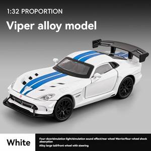 Nuova <span class=keywords><strong>auto</strong></span> in lega simulazione vipera Super classici <span class=keywords><strong>auto</strong></span> 1: 32 Diecast modelli veicoli porta aperta tirare indietro con luce del suono giocattoli ragazzi - Product Image 6