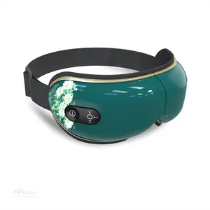 007-masajeador ocular plegable, recargable, de compresión de aire, multifunción, para acelerar el intercambio de ojos, se destiñe, color verde, novedad de 2021