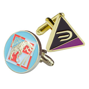 カスタムロゴデザインスターリングシルバーカフリンクスとネクタイクリップ結婚式用ギフトボックス付き - Product Image 5