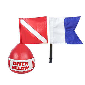 <span class=keywords><strong>Bouée</strong></span> gonflable portative durable fortement évidente de signal de flotteur avec le drapeau de plongée - Product Image 6