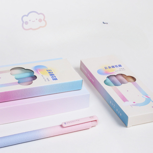 Những đám mây tươi và ngọt ngào sáng tạo Gradient CS Gel bút trung tính với chữ ký màu đen 0.5mm làm bằng nhựa bền - Product Image 4