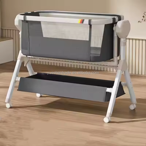 Cuna Eléctrica Multifuncional de Metal para Bebé, Cuna 3 en 1, Cama de Viaje, Cama Transpirable con Red, Cuna Mecedora - Product Image 2