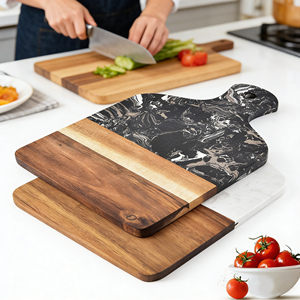 <span class=keywords><strong>Planche</strong></span> <span class=keywords><strong>à</strong></span> <span class=keywords><strong>découper</strong></span> écologique et alimentaire, grande plaque <span class=keywords><strong>en</strong></span> bambou, mangue, ananas, <span class=keywords><strong>verre</strong></span> rose, bois d'acacia et marbre blanc - Product Image 1