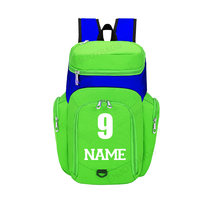 Mochila Deportiva de Baloncesto Roja, Impermeable, de Nailon, con Cierre de Cremallera y Logotipo Personalizado, Número, Nombre, Letra, Patrón para Equipos