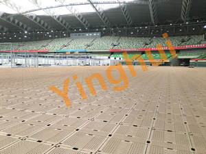 Material PP duradero, suelo de protección de césped de plástico portátil, resistente, alta durabilidad para grandes eventos, suelo deportivo - Product Image 3