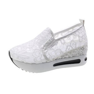 Zapatos deportivos de ocio para mujer, ahuecados, cabeza redonda, <span class=keywords><strong>boca</strong></span> ligera, Color sólido, nuevo diseño y gran oferta QS112A7 - Product Image 5