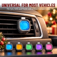 Diffuseur de parfum pour voiture à clipser sur grille d'aération, style Noël, désodorisant pour l'intérieur du véhicule