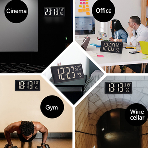 Đồng hồ treo tường kỹ thuật số hai chiều niêm phong đồng hồ kỹ thuật số và ngày bán buôn lớn hiển thị đồng hồ kỹ thuật số cho Nhà Kỹ thuật số - Product Image 3