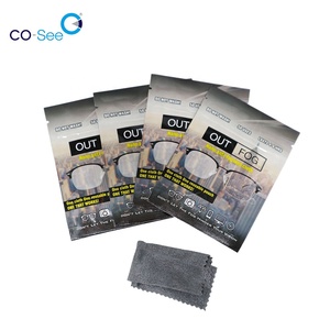 OEM 2 en 1 niebla lente gafas de tela Anti niebla de limpieza de microfibra paño de limpieza - Product Image 2