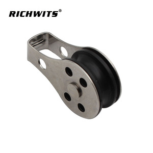 RICHWITS Sailboat Pulley 25mm Stainless Steel Marine Roller For Wire Rope <b>Puller</b> Replacement Repair - Product Image 5