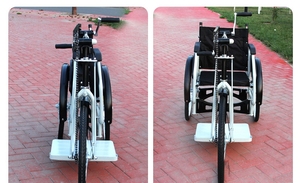 Triciclo a Mano <span class=keywords><strong>per</strong></span> Sedie a Rotelle, Veicolo <span class=keywords><strong>per</strong></span> <span class=keywords><strong>Disabili</strong></span> e Anziani - Product Image 6