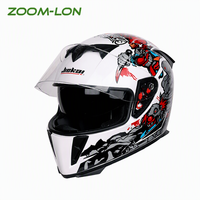 Casque complet de moto anti-buée de haute qualité DOT pour quatre saisons universel
