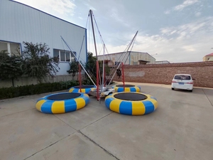 <span class=keywords><strong>Trampoline</strong></span> gonflable commercial Yibei pour quatre personnes, intérieur/extérieur, avec remorque et commande électrique - Product Image 4