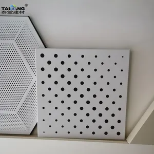 Fonoassorbente pannello di <span class=keywords><strong>pannelli</strong></span> per controsoffitti in alluminio 60*60 produce - Product Image 1