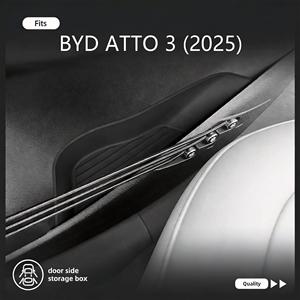 Boîte de rangement latérale de <span class=keywords><strong>porte</strong></span> en TPE pour BYD ATTO 3 2025, lot de 4 plateaux organisateurs de <span class=keywords><strong>porte</strong></span> de <span class=keywords><strong>voiture</strong></span>, accessoires intérieurs Plug-and-Play - Product Image 2