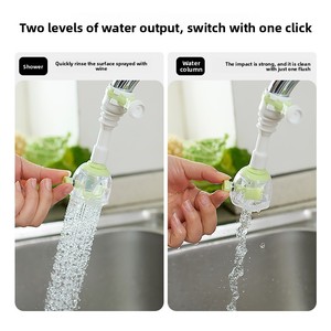 Robinet de cuisine anti-éclaboussures avec douchette rotative pour le lavage des légumes, filtre à <span class=keywords><strong>eau</strong></span>, valve économiseur <span class=keywords><strong>d</strong></span>'<span class=keywords><strong>eau</strong></span>, buse - Product Image 3