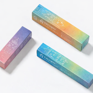 Custom Cosmetic Packaging Box Folding Carton for Cosmetic Lipstick Silver Foil Stamping Coated Paper Box Custom Logo - Product Image 4