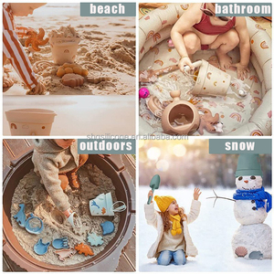Juego de juguetes de playa y arena de silicona no tóxica al por mayor OEM que incluye cubo de arena para niños - Product Image 3