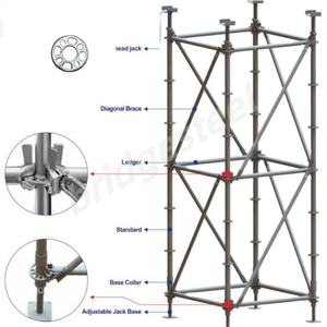 Tréteau Etais Métallique professionnel d'échafaudage <span class=keywords><strong>de</strong></span> Ringlock en métal pour des accessoires <span class=keywords><strong>de</strong></span> construction - Product Image 6
