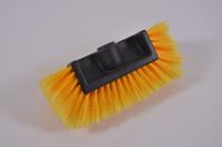 Brosse de lavage de voiture portable TRANRICH avec manche détachable, poils doux jaunes pour le nettoyage de voiture