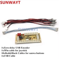 5V sıfır gecikme Arcade oyun denetleyicisi USB Encoder PC Joystick düğmeler PC için tutucu kiti MAME ahududu Pi retropie projeleri